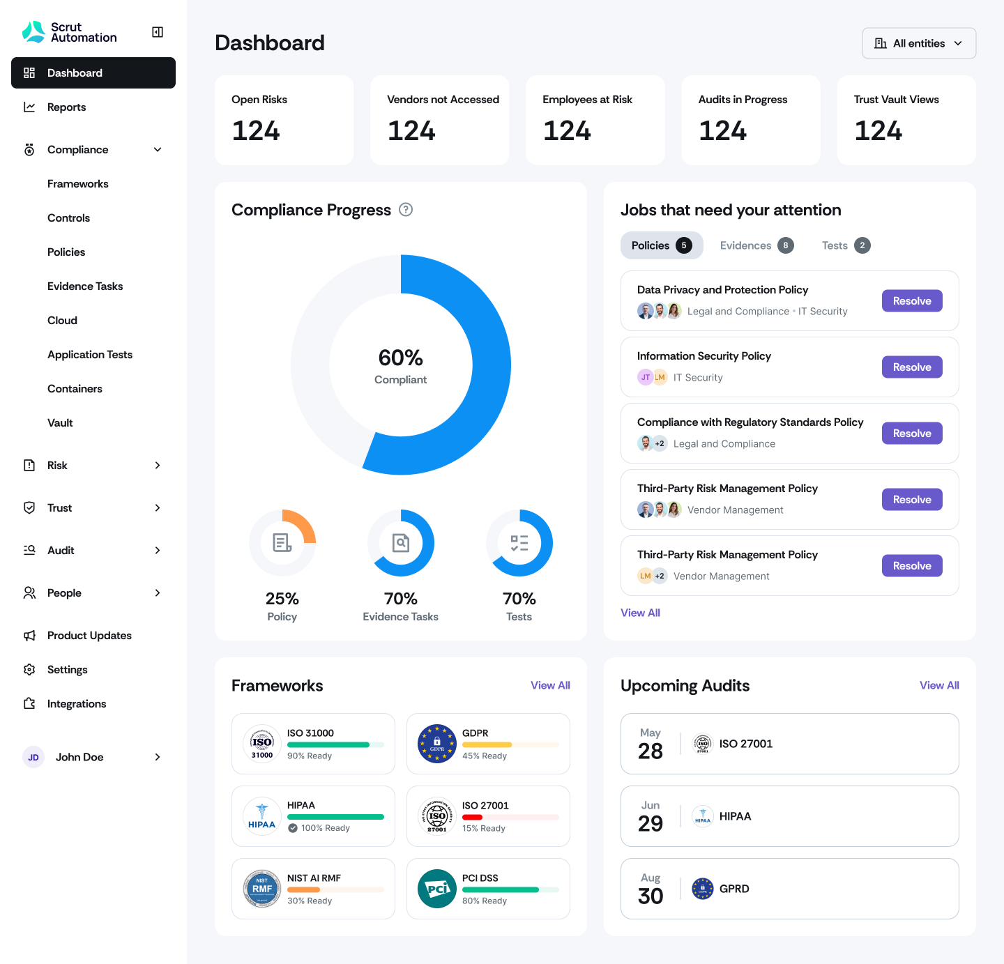 screenshot of Scrut Automation